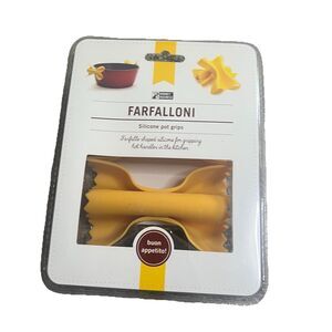 Monkey Business Farfalloni Bow Tie Pasta Silicone Pot Grips Cooking Baking NEW